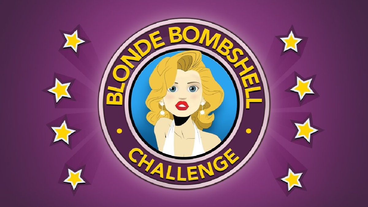 how to complete blonde bombshell challenge in bitlife