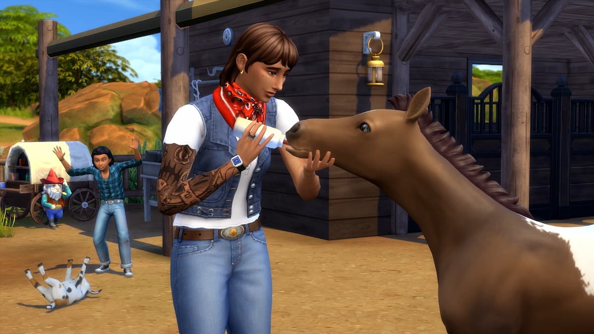 Hiring the Ranch Hand in The Sims 4